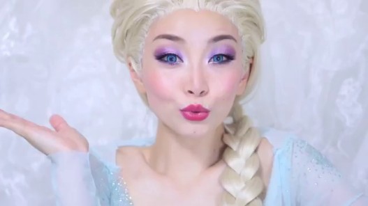 Videogram Disney S Frozen Elsa Makeup Tutorial アナと雪の女王 エルサ風メイク Halloween Makeup