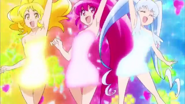 Videogram ハピネスチャージプリキュア３人変身バンク キュアラブリー キュアプリンセス キュアハニー