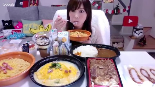 Videogram 木下ゆうかの晩ごはんライブ ファミリーマート お弁当 パスタ スイーツ Etc Eating Show