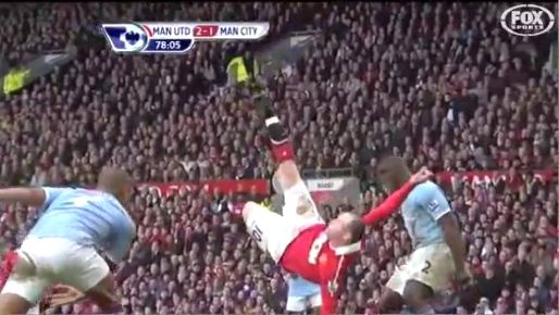 Videogram Wayne Rooney Bicycle Kick Goal Vs Manchester City Multiview