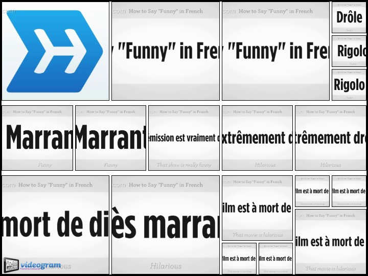 videogram how to say funny in french french lessons videogram